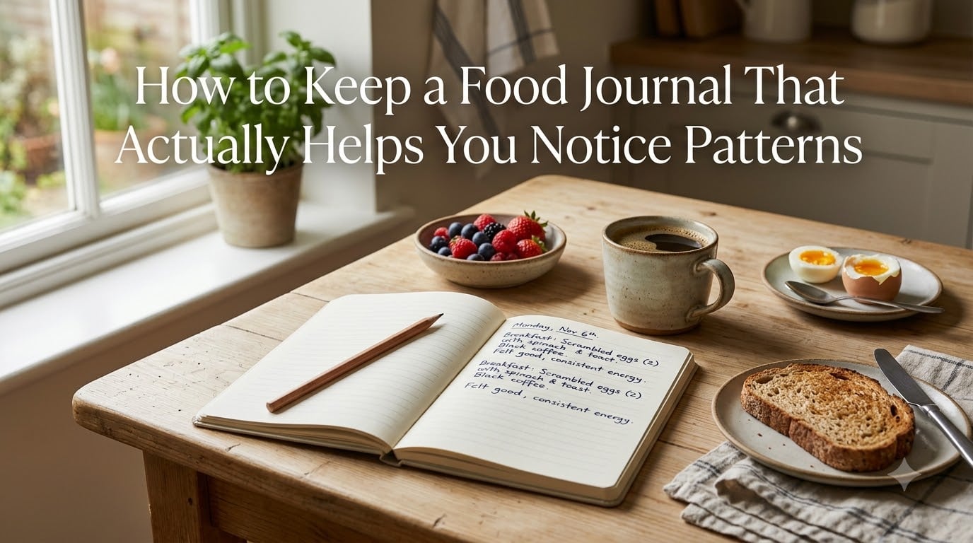 How to Keep a Food Journal That Actually Helps You Notice Patterns