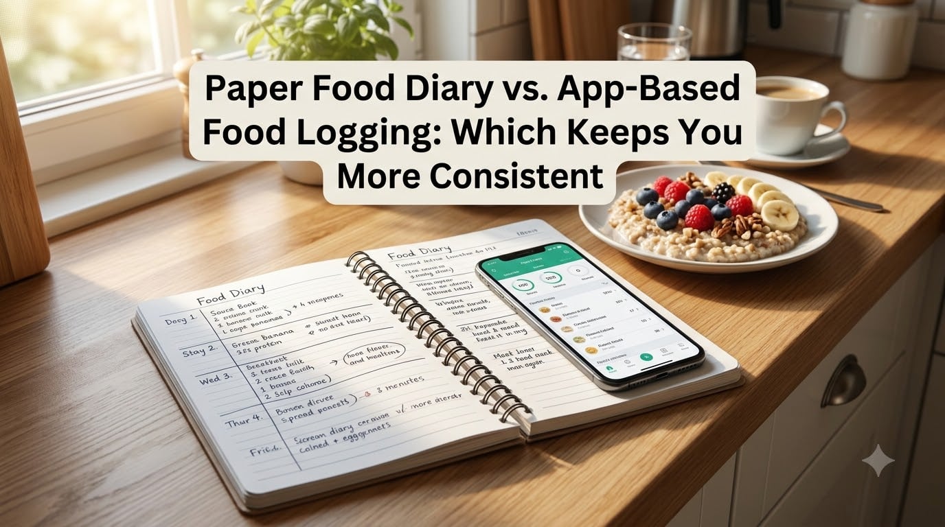 Paper Food Diary vs. App-Based Food Logging: Which Keeps You More Consistent