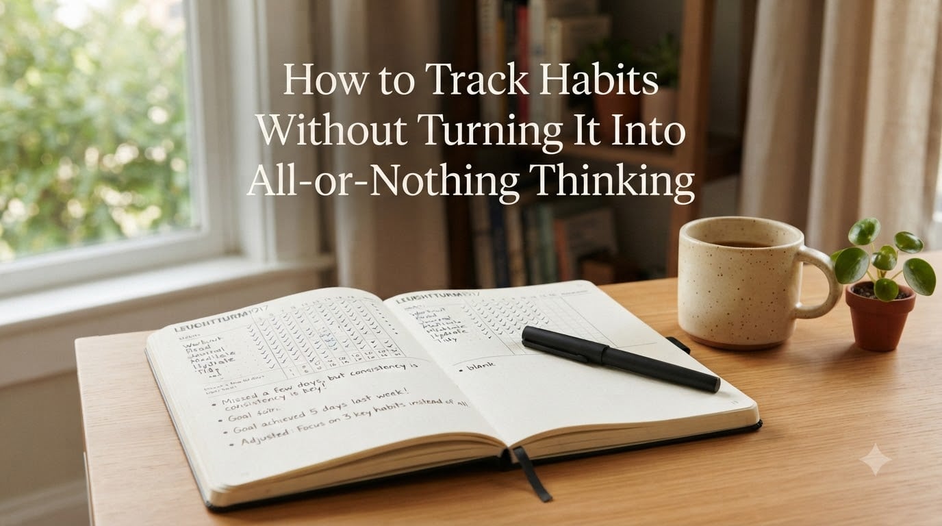 How to Track Habits Without Turning It Into All-or-Nothing Thinking