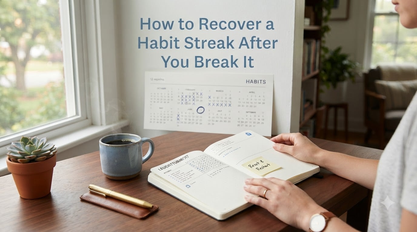 How to Recover a Habit Streak After You Break It