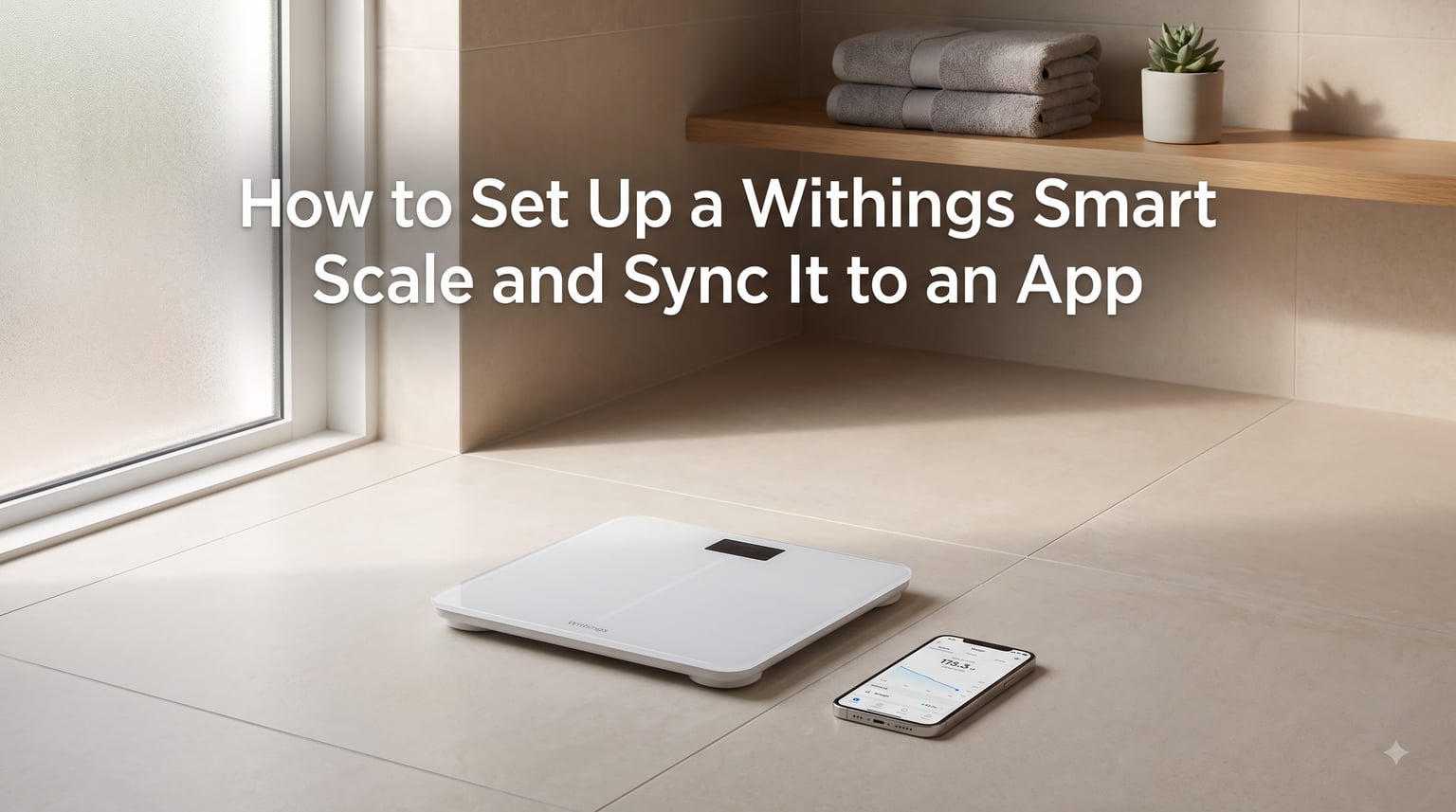 How to Set Up a Withings Smart Scale and Sync It to an App