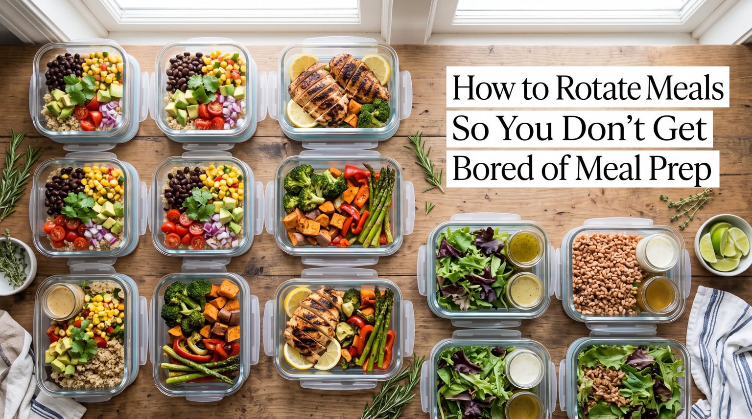 How to Rotate Meals So You Don't Get Bored of Meal Prep