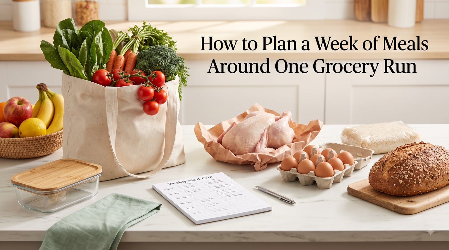 How to Plan a Week of Meals Around One Grocery Run