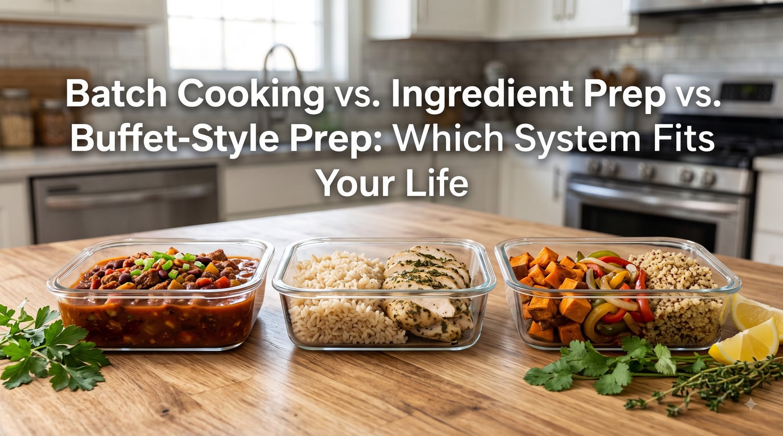 Batch Cooking vs. Ingredient Prep vs. Buffet-Style Prep: Which System Fits Your Life