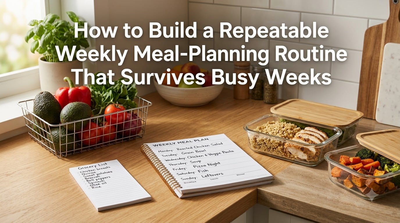 How to Build a Repeatable Weekly Meal-Planning Routine That Survives Busy Weeks