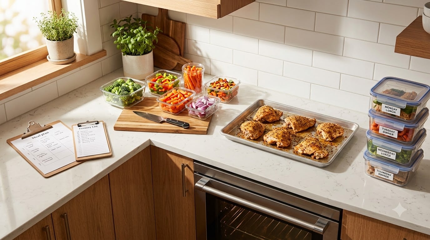 The 5-Phase Sunday Meal Prep Workflow (Wash