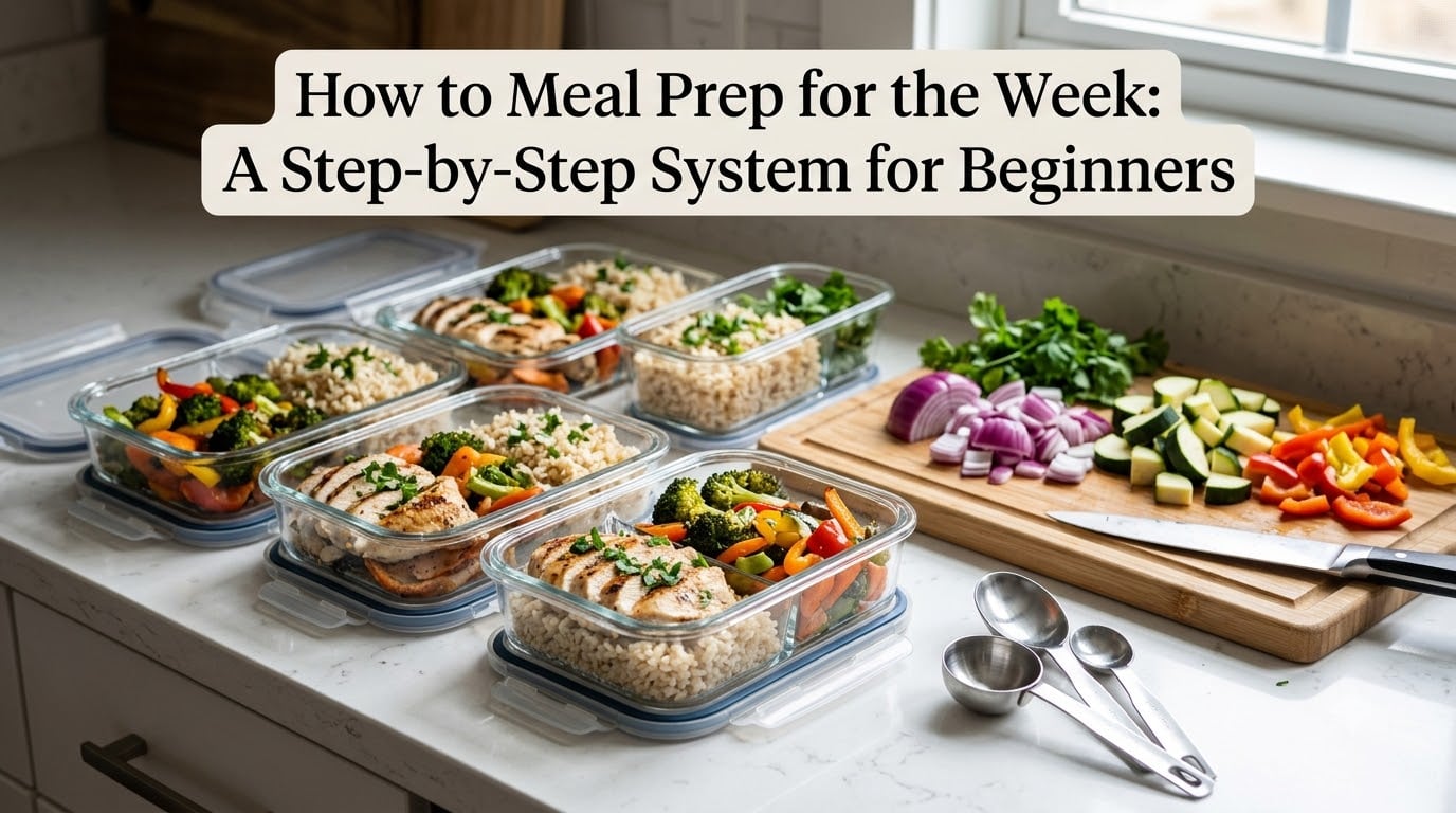 How to Meal Prep for the Week: A Step-by-Step System for Beginners