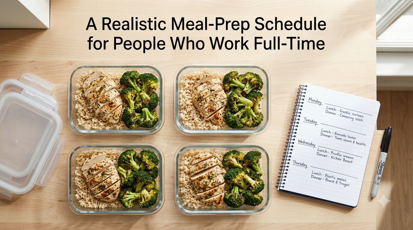 A Realistic Meal-Prep Schedule for People Who Work Full-Time