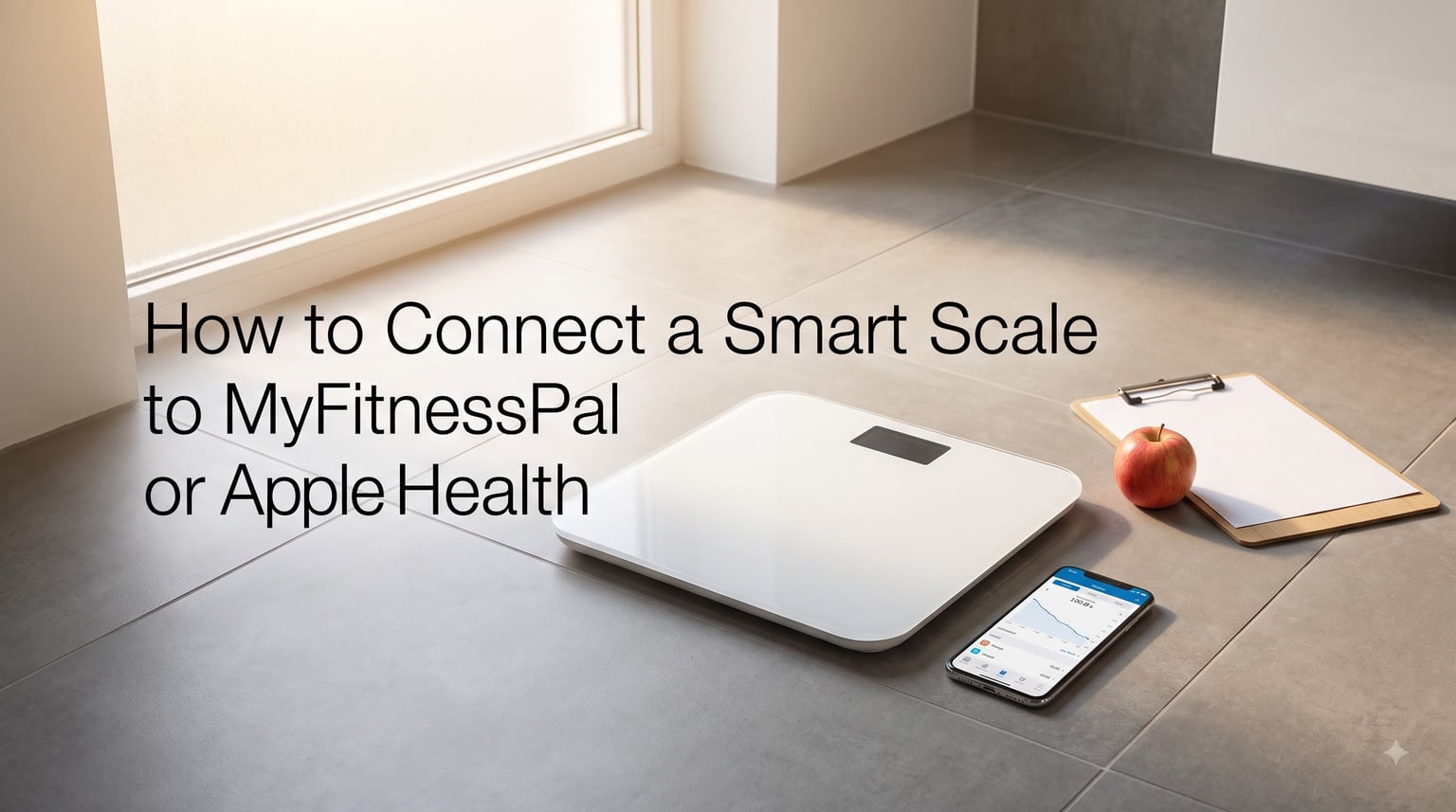 How to Connect a Smart Scale to MyFitnessPal or Apple Health