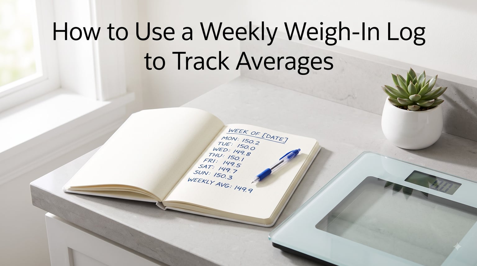 How to Use a Weekly Weigh-In Log to Track Averages