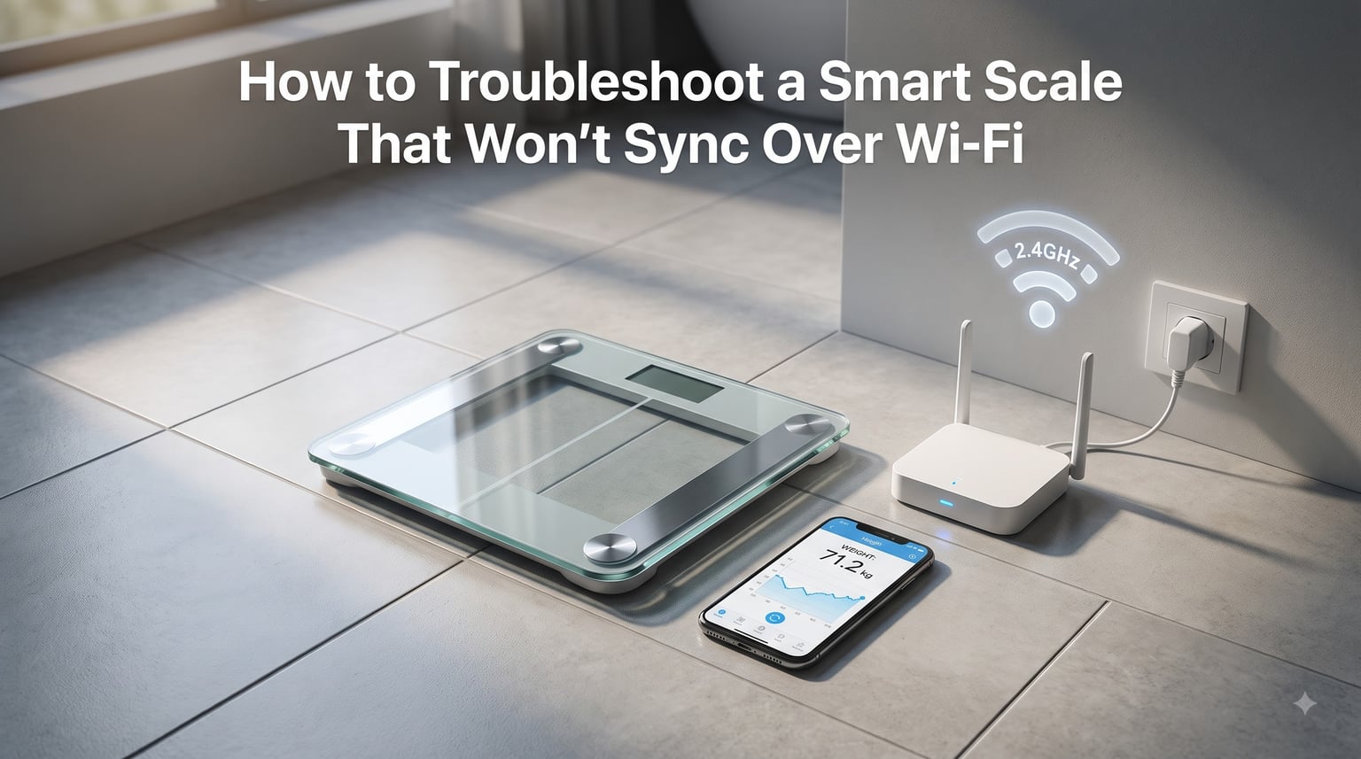 How to Troubleshoot a Smart Scale That Won't Sync Over Wi-Fi
