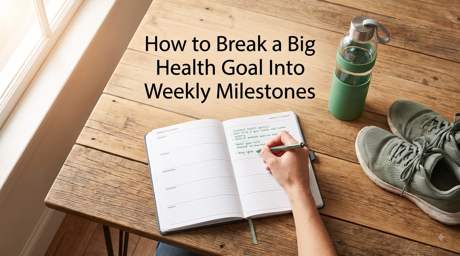 How to Break a Big Health Goal Into Weekly Milestones