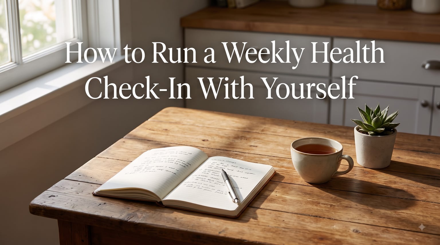 How to Run a Weekly Health Check-In With Yourself