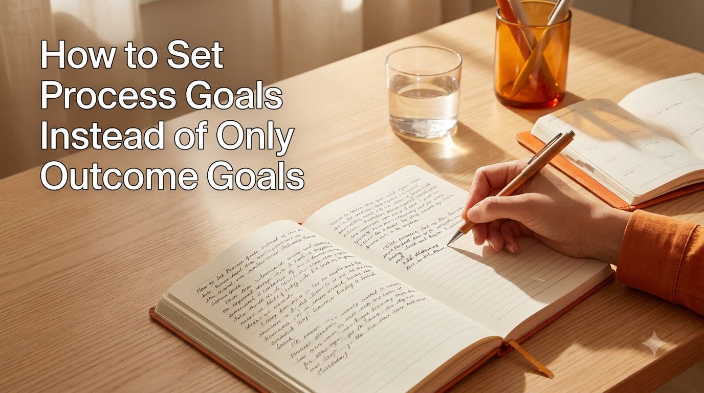 How to Set Process Goals Instead of Only Outcome Goals
