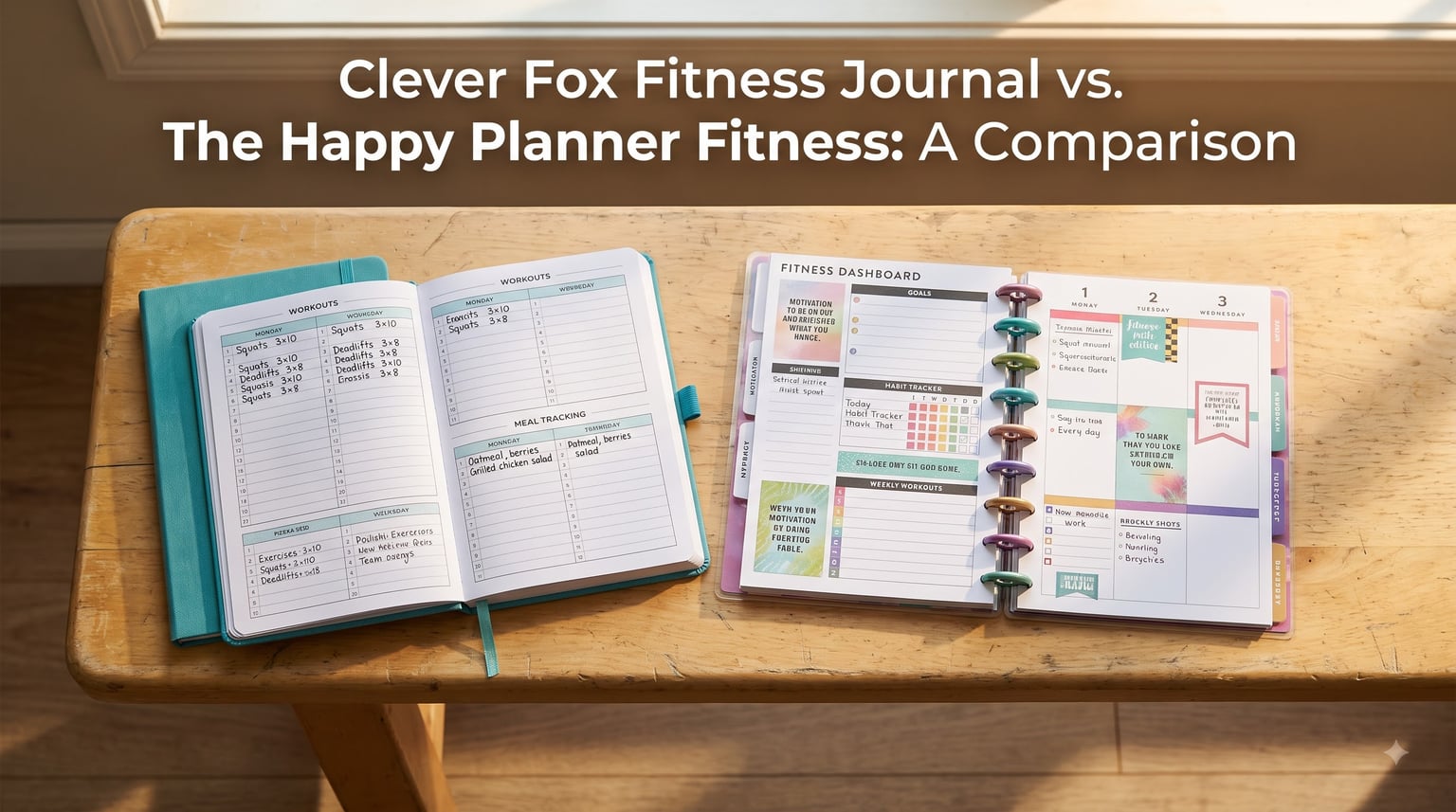 Clever Fox Fitness Journal vs. The Happy Planner Fitness: A Comparison