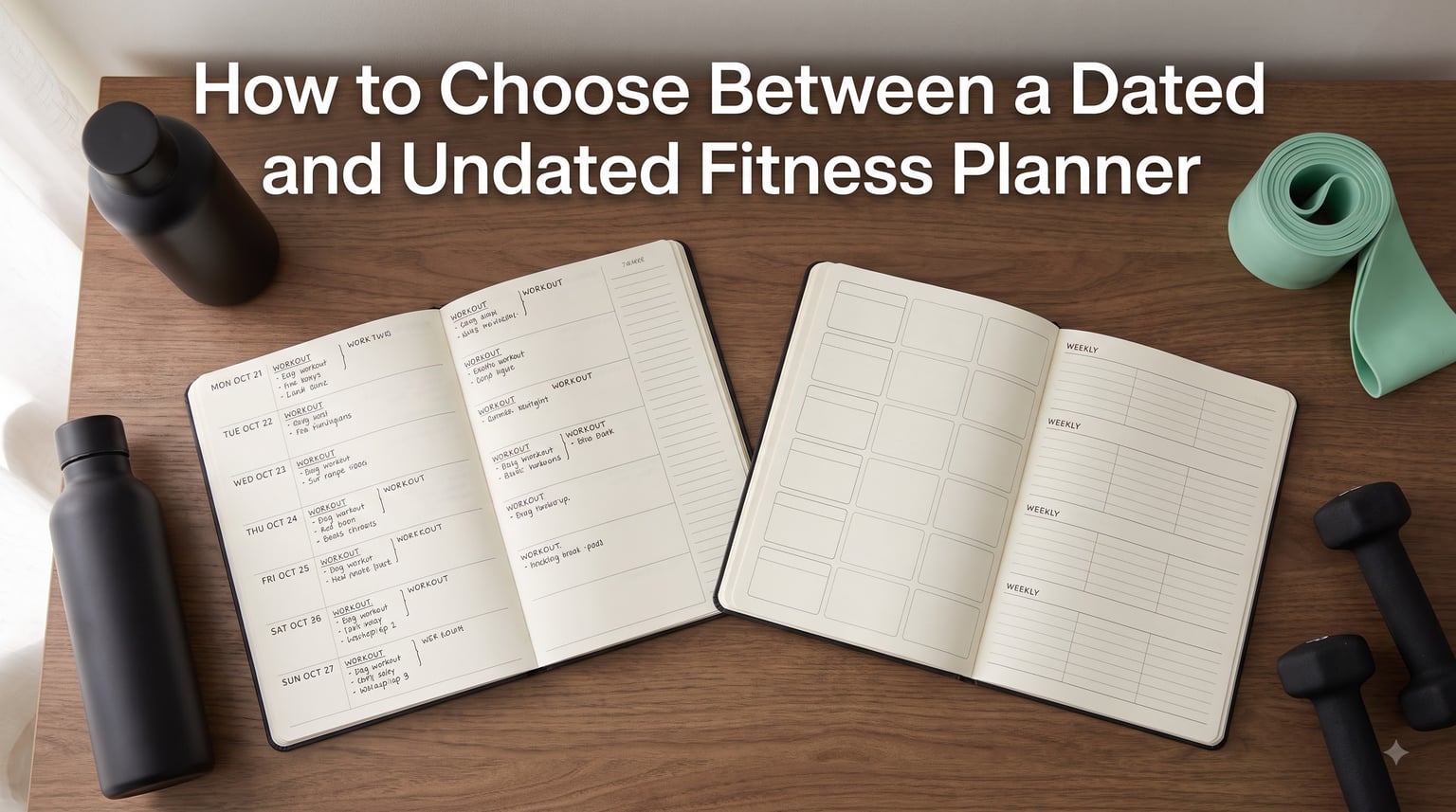 How to Choose Between a Dated and Undated Fitness Planner
