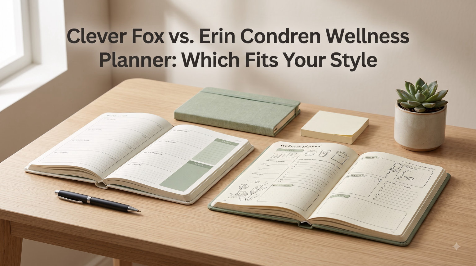 Clever Fox vs. Erin Condren Wellness Planner: Which Fits Your Style