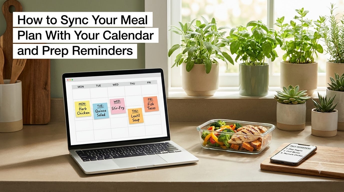 How to Sync Your Meal Plan With Your Calendar and Prep Reminders