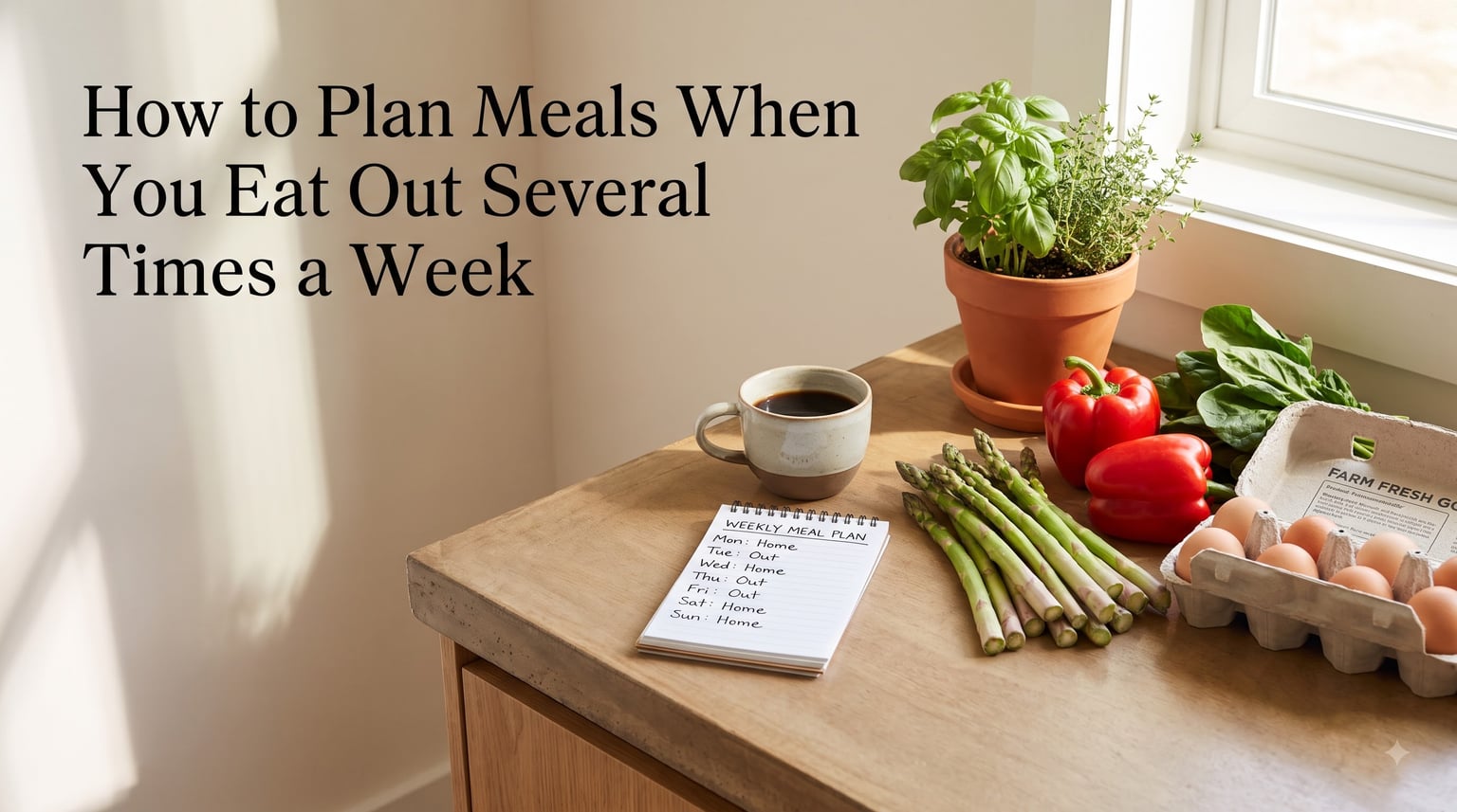 How to Plan Meals When You Eat Out Several Times a Week