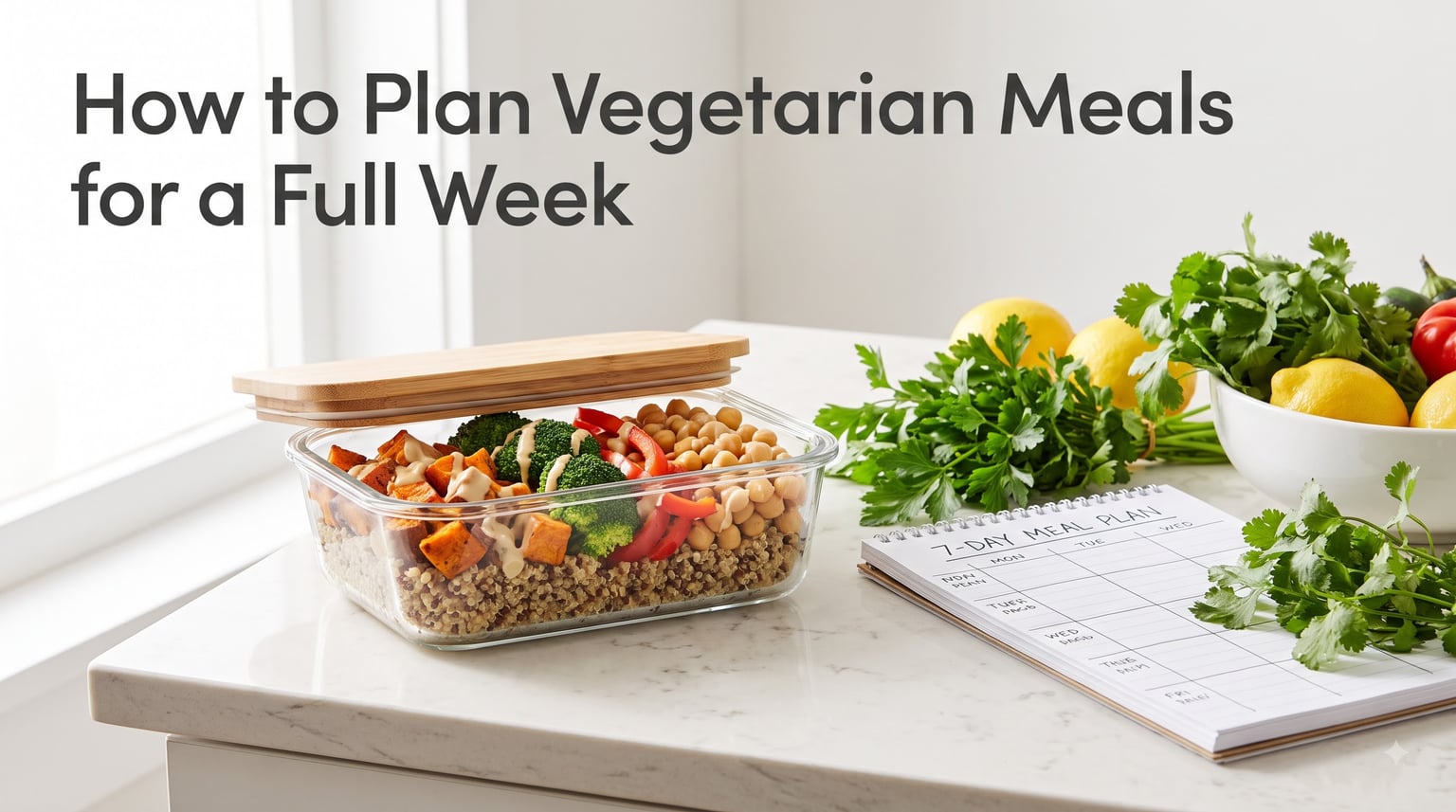 How to Plan Vegetarian Meals for a Full Week