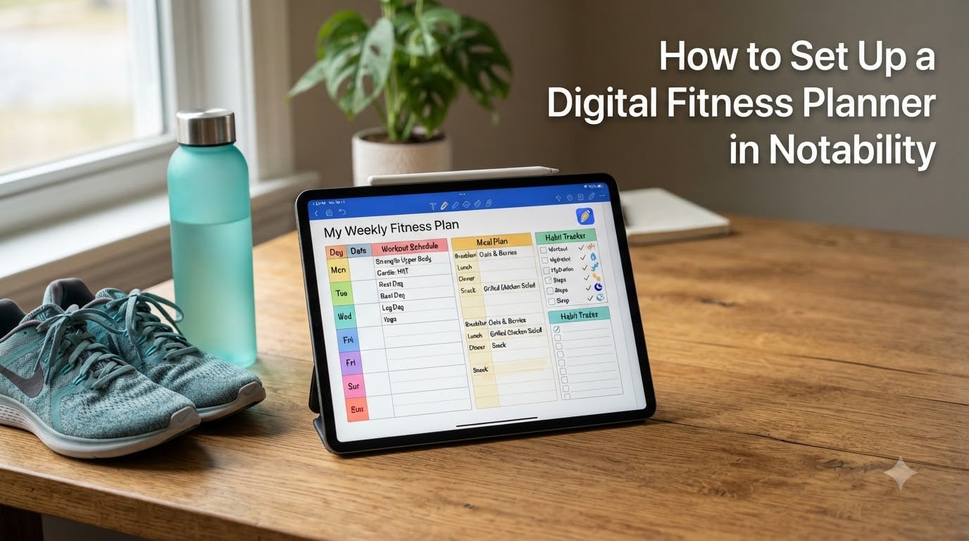 How to Set Up a Digital Fitness Planner in Notability