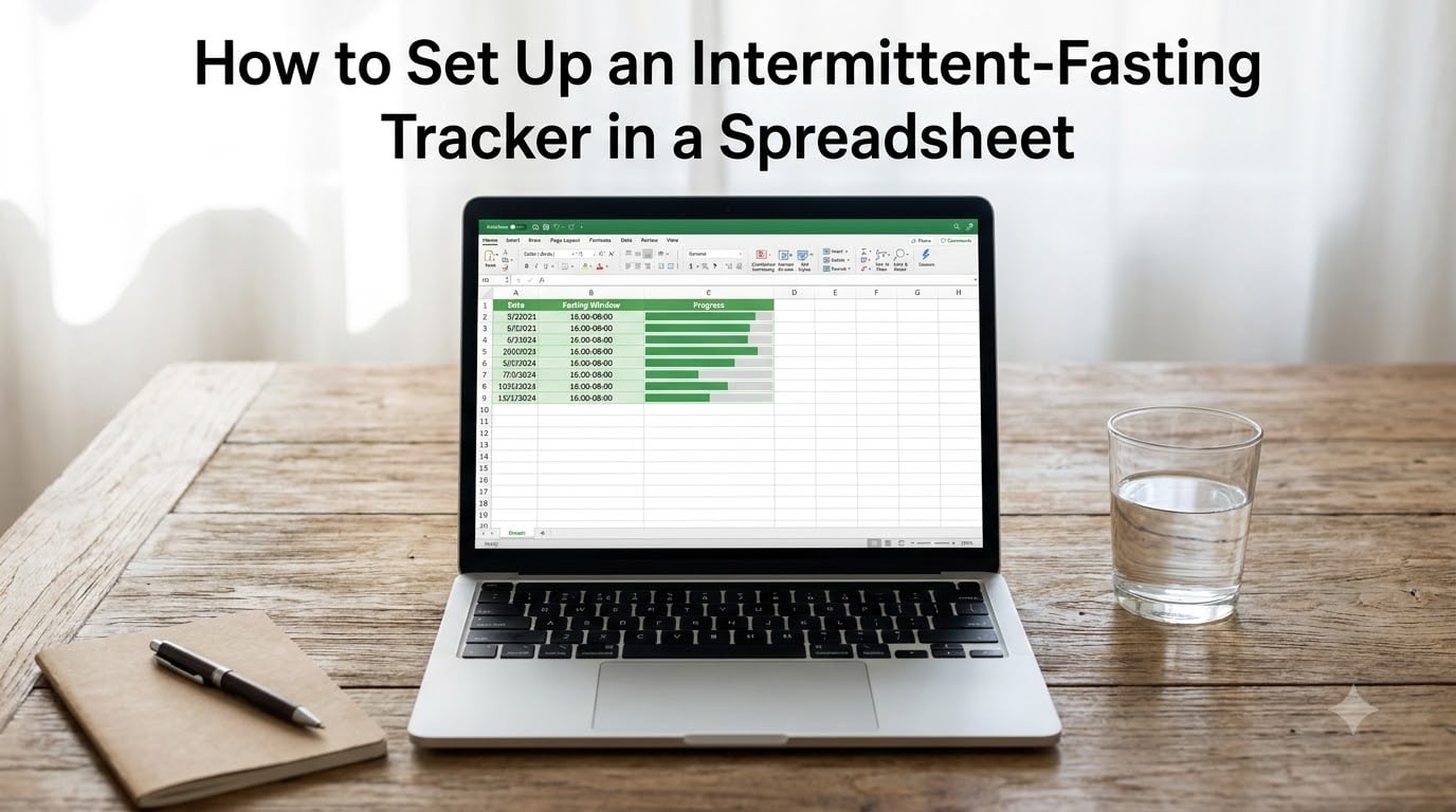 How to Set Up an Intermittent-Fasting Tracker in a Spreadsheet