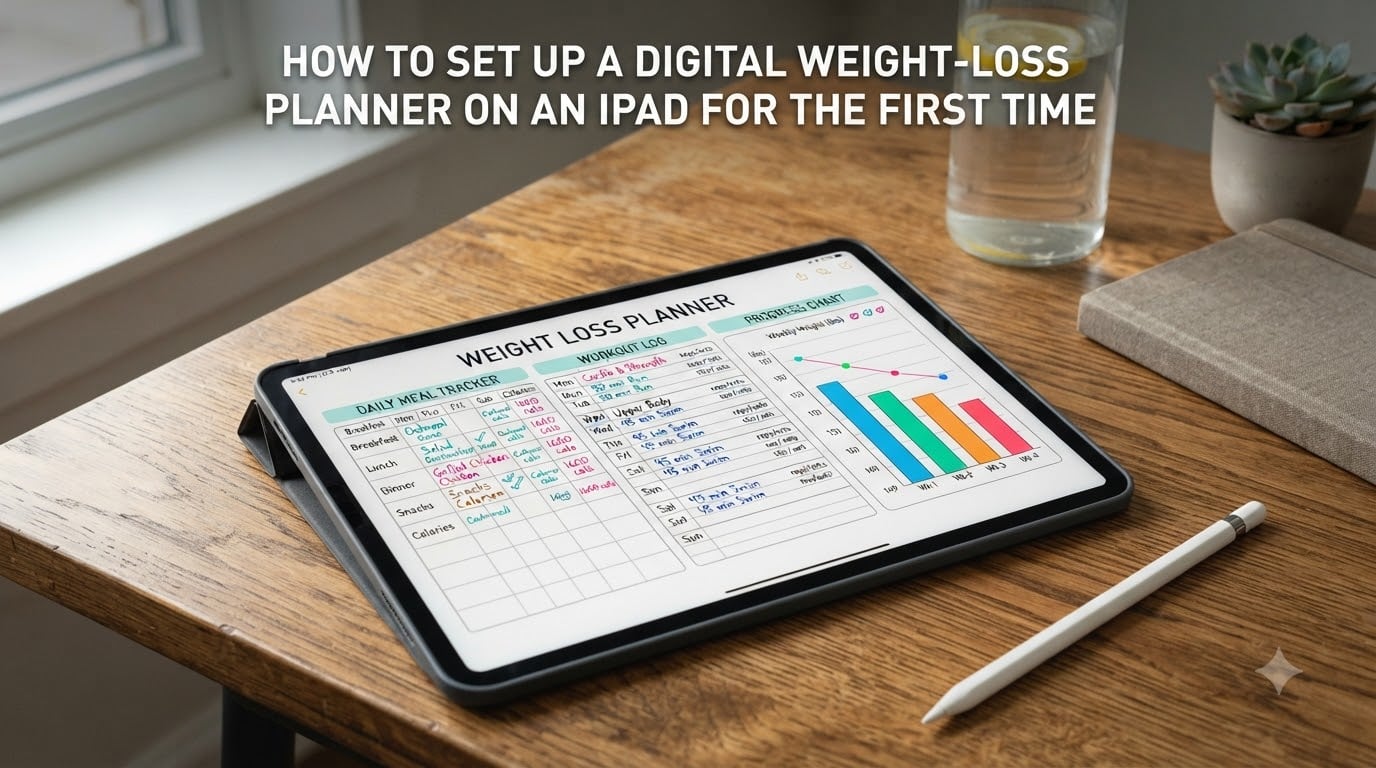 How to Set Up a Digital Weight-Loss Planner on an iPad for the First Time