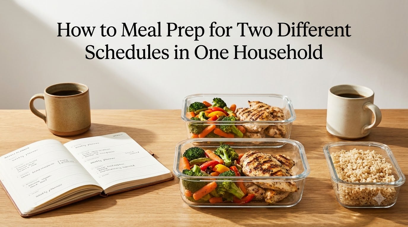 How to Meal Prep for Two Different Schedules in One Household