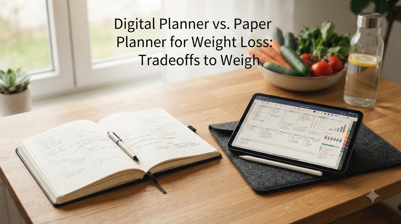 Digital Planner vs. Paper Planner for Weight Loss: Tradeoffs to Weigh
