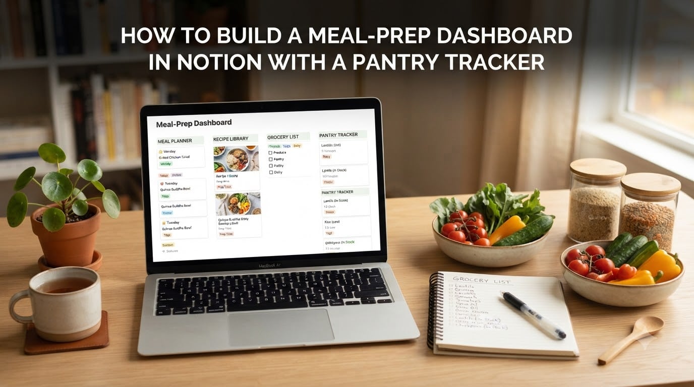 How to Build a Meal-Prep Dashboard in Notion With a Pantry Tracker