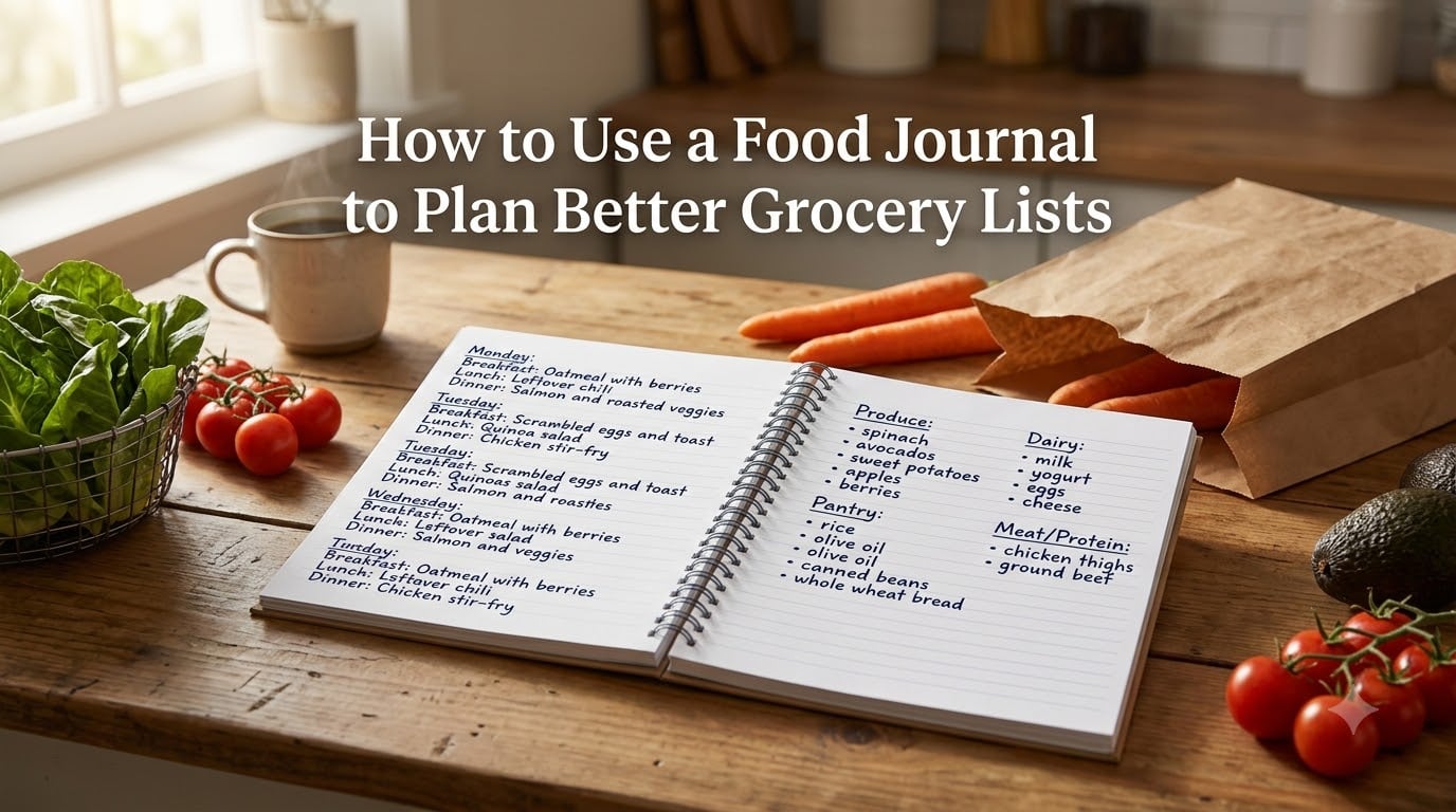 How to Use a Food Journal to Plan Better Grocery Lists