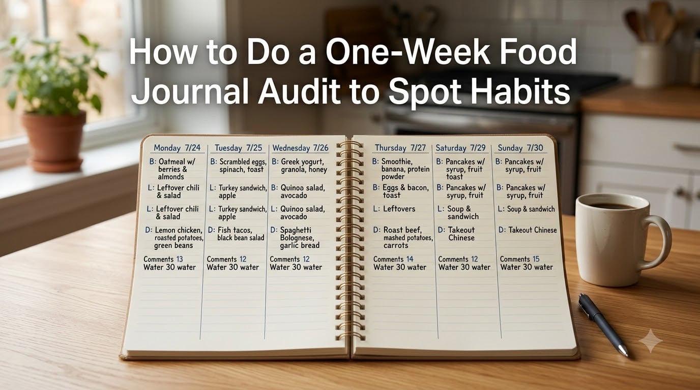 How to Do a One-Week Food Journal Audit to Spot Habits