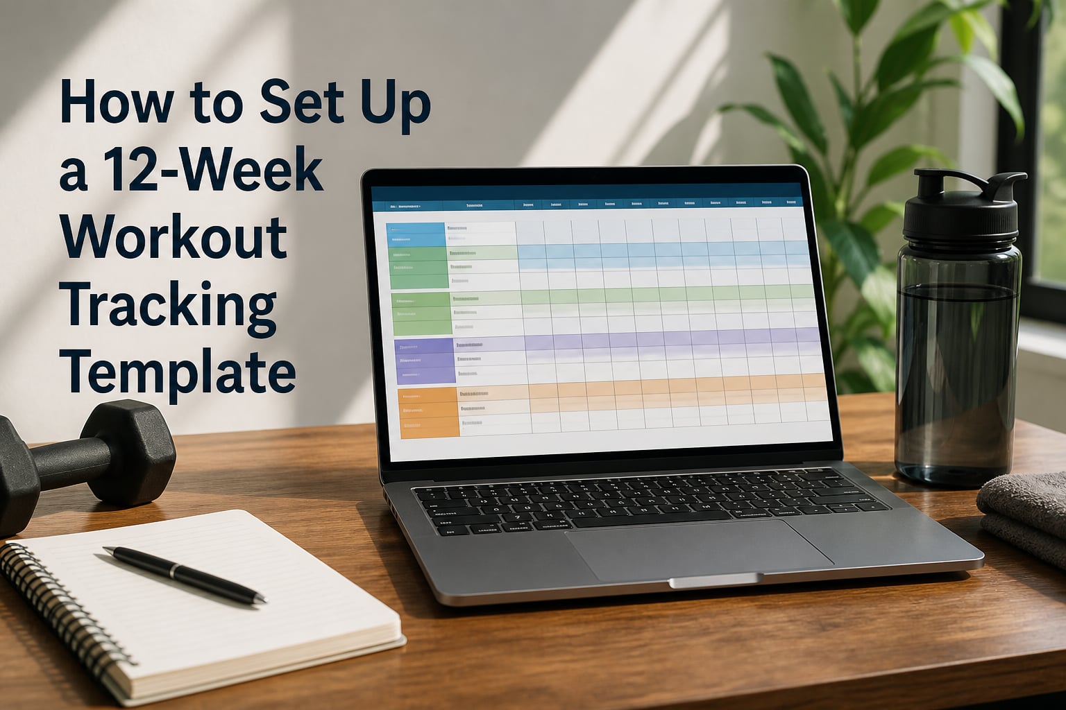 How to Set Up a 12-Week Workout Tracking Template
