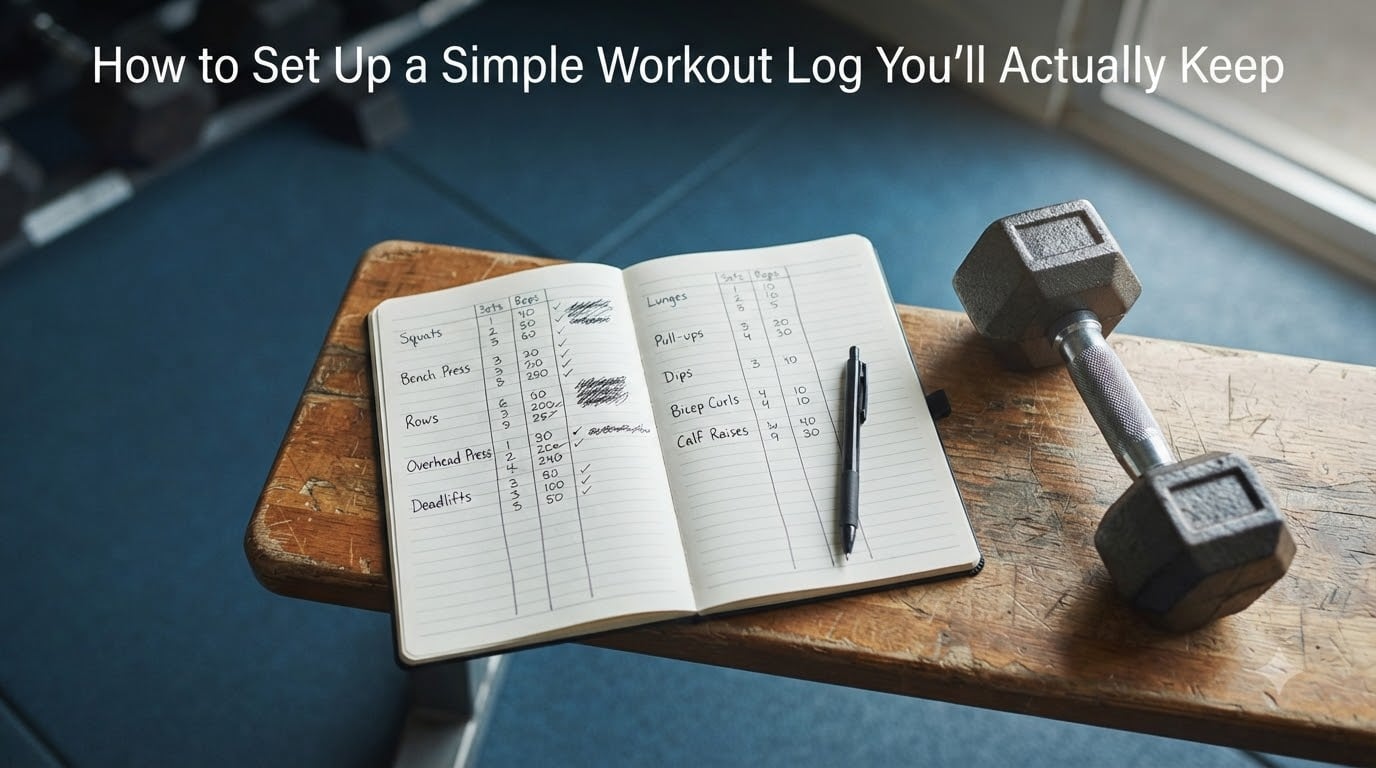 How to Set Up a Simple Workout Log You'll Actually Keep