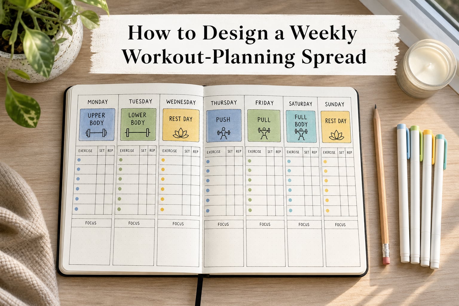 How to Design a Weekly Workout-Planning Spread