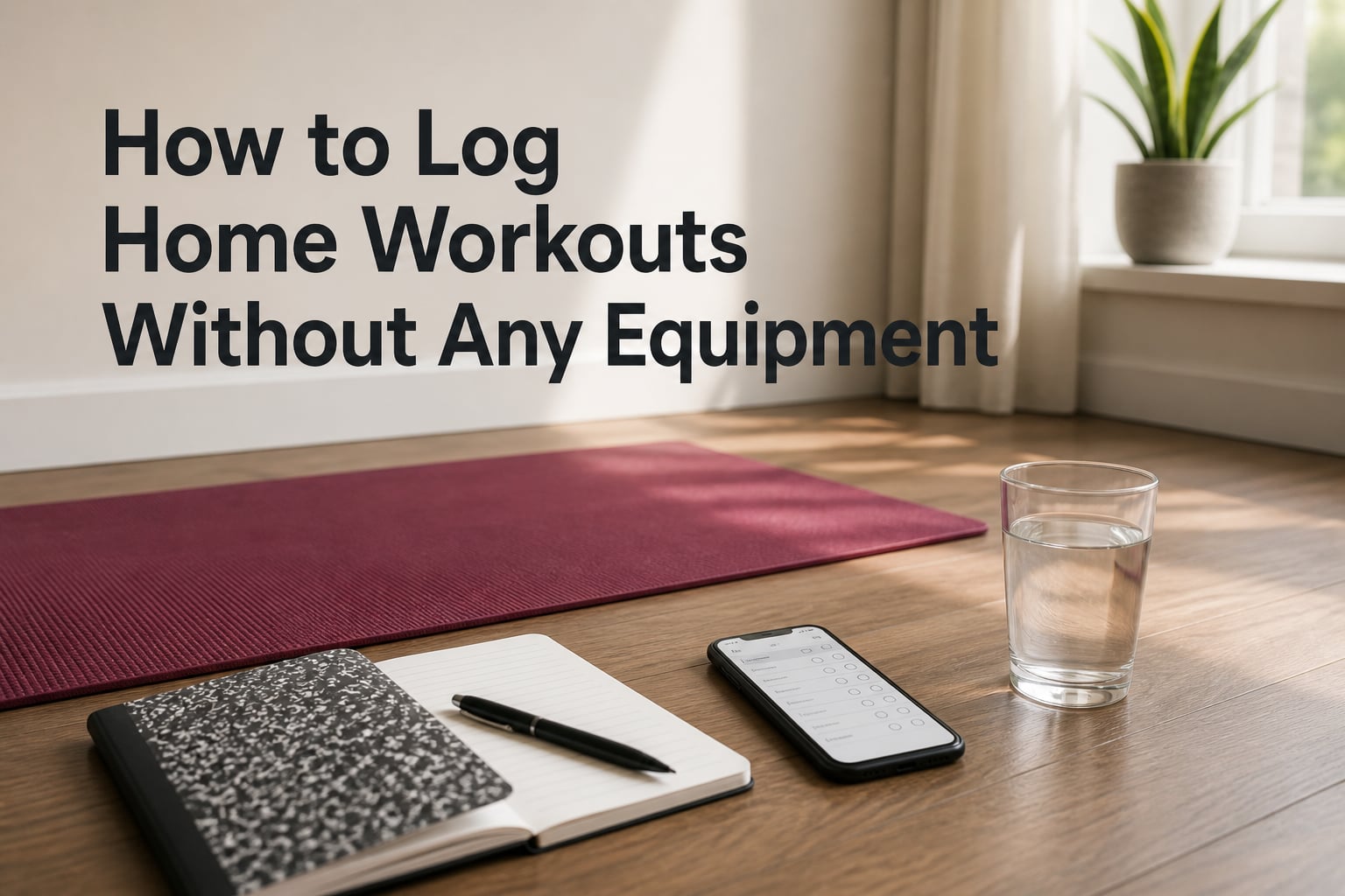 How to Log Home Workouts Without Any Equipment