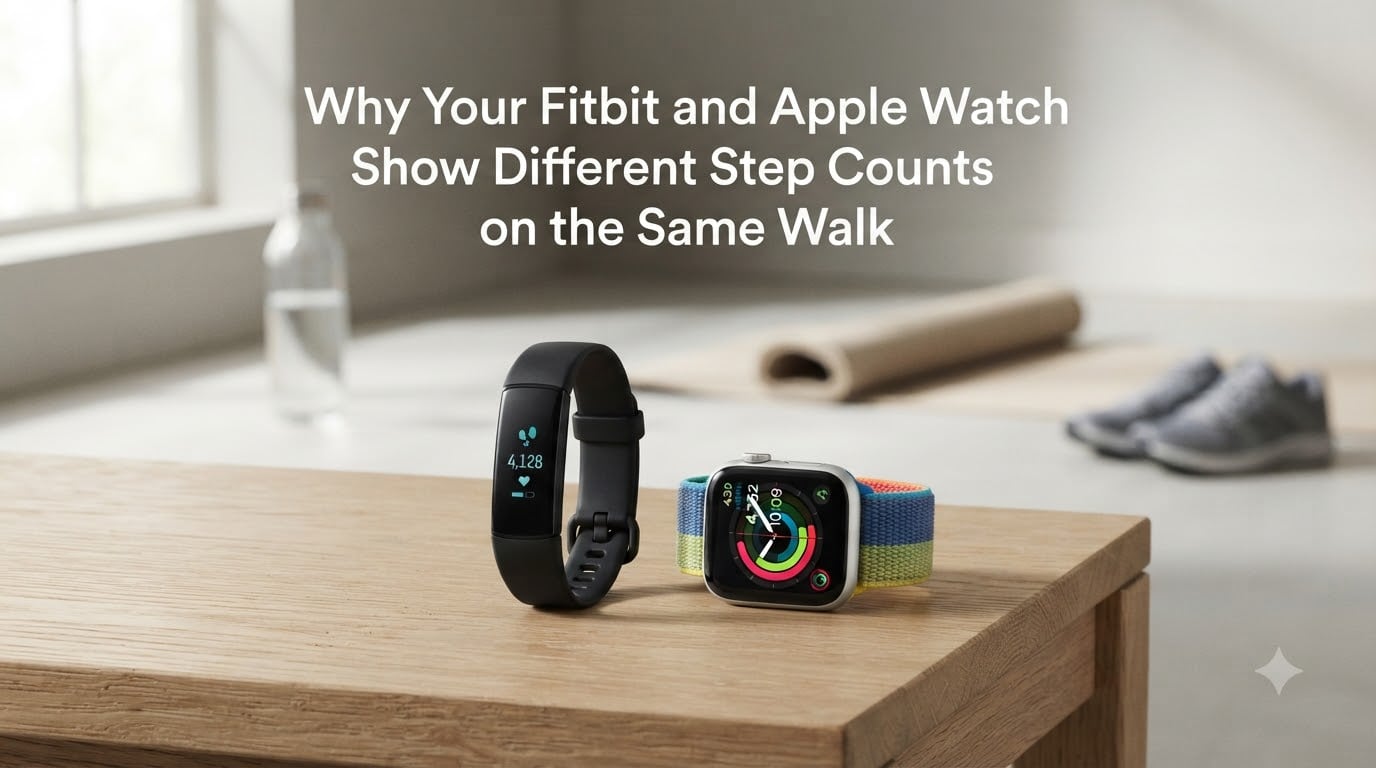Why Your Fitbit and Apple Watch Show Different Step Counts on the Same Walk