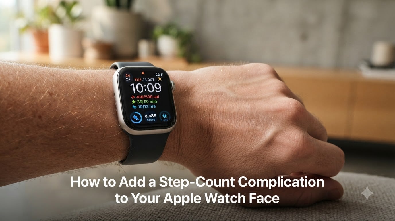 How to Add a Step-Count Complication to Your Apple Watch Face
