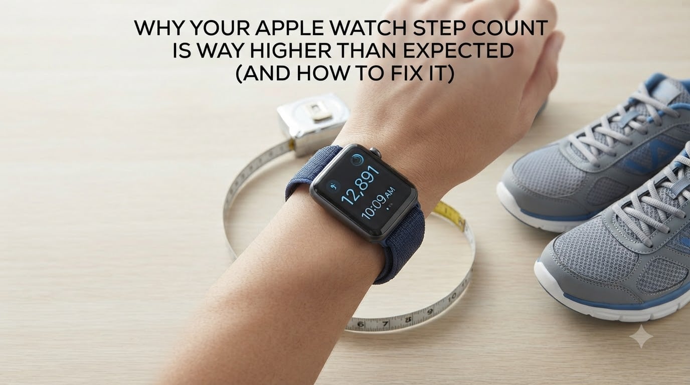 Why Your Apple Watch Step Count Is Way Higher Than Expected (and How to Fix It)