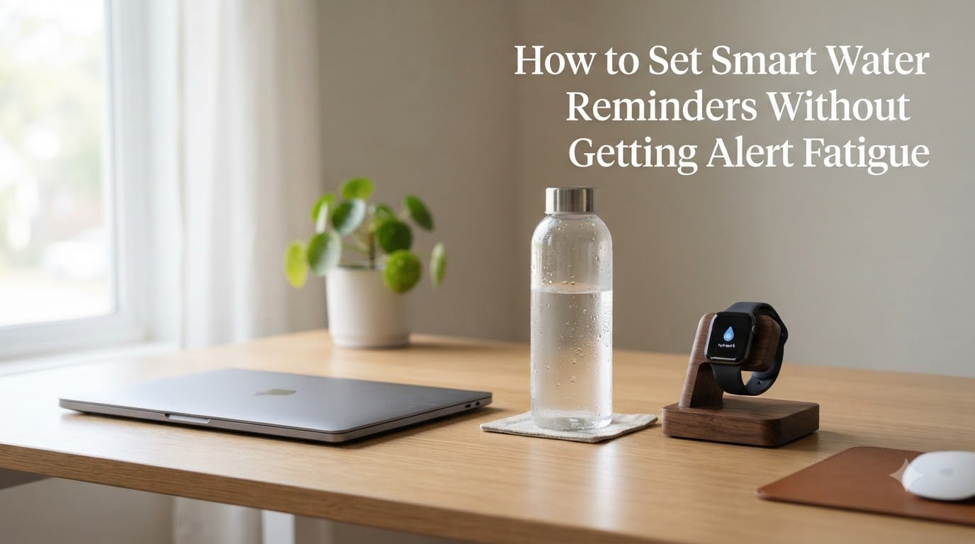 How to Set Smart Water Reminders Without Getting Alert Fatigue