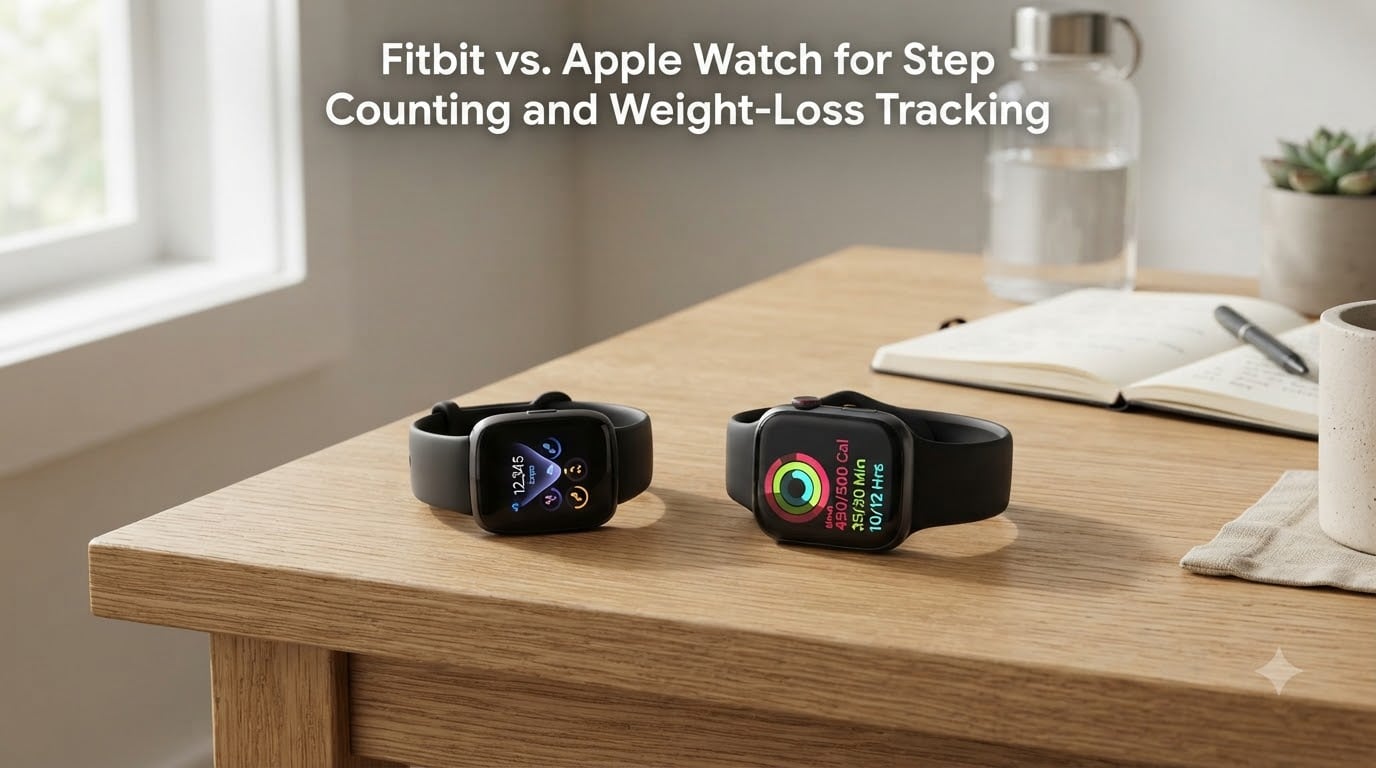Fitbit vs. Apple Watch for Step Counting and Weight-Loss Tracking