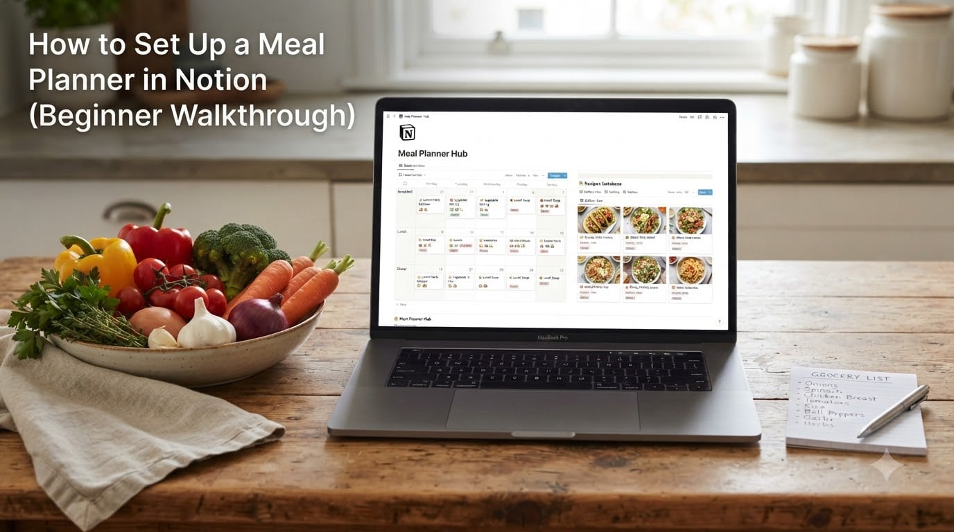 How to Set Up a Meal Planner in Notion (Beginner Walkthrough)