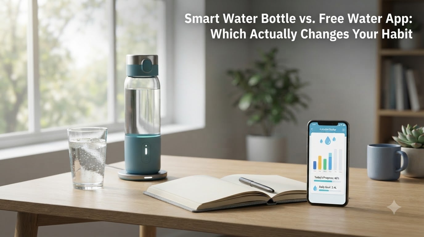 Smart Water Bottle vs. Free Water App: Which Actually Changes Your Habit