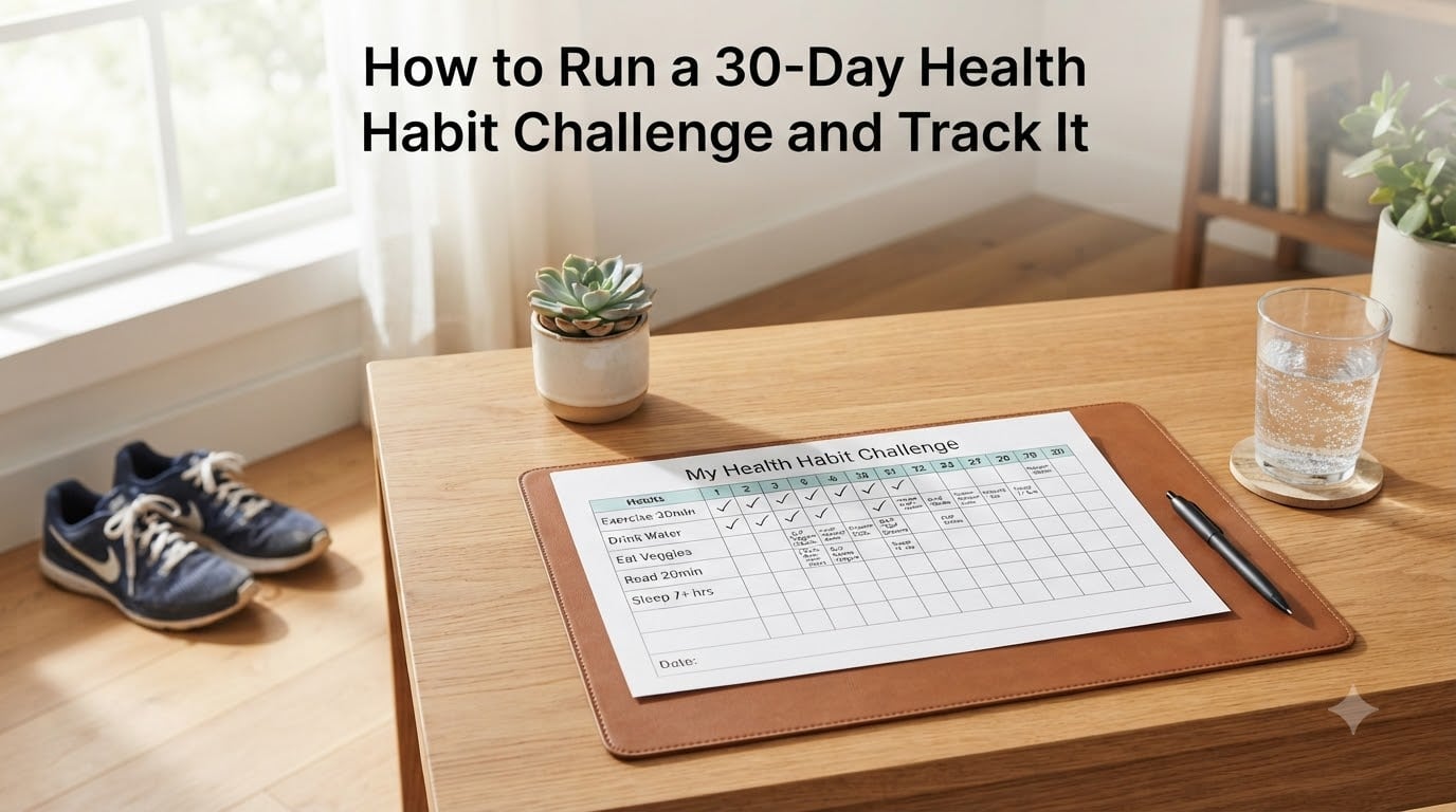 How to Run a 30-Day Health Habit Challenge and Track It