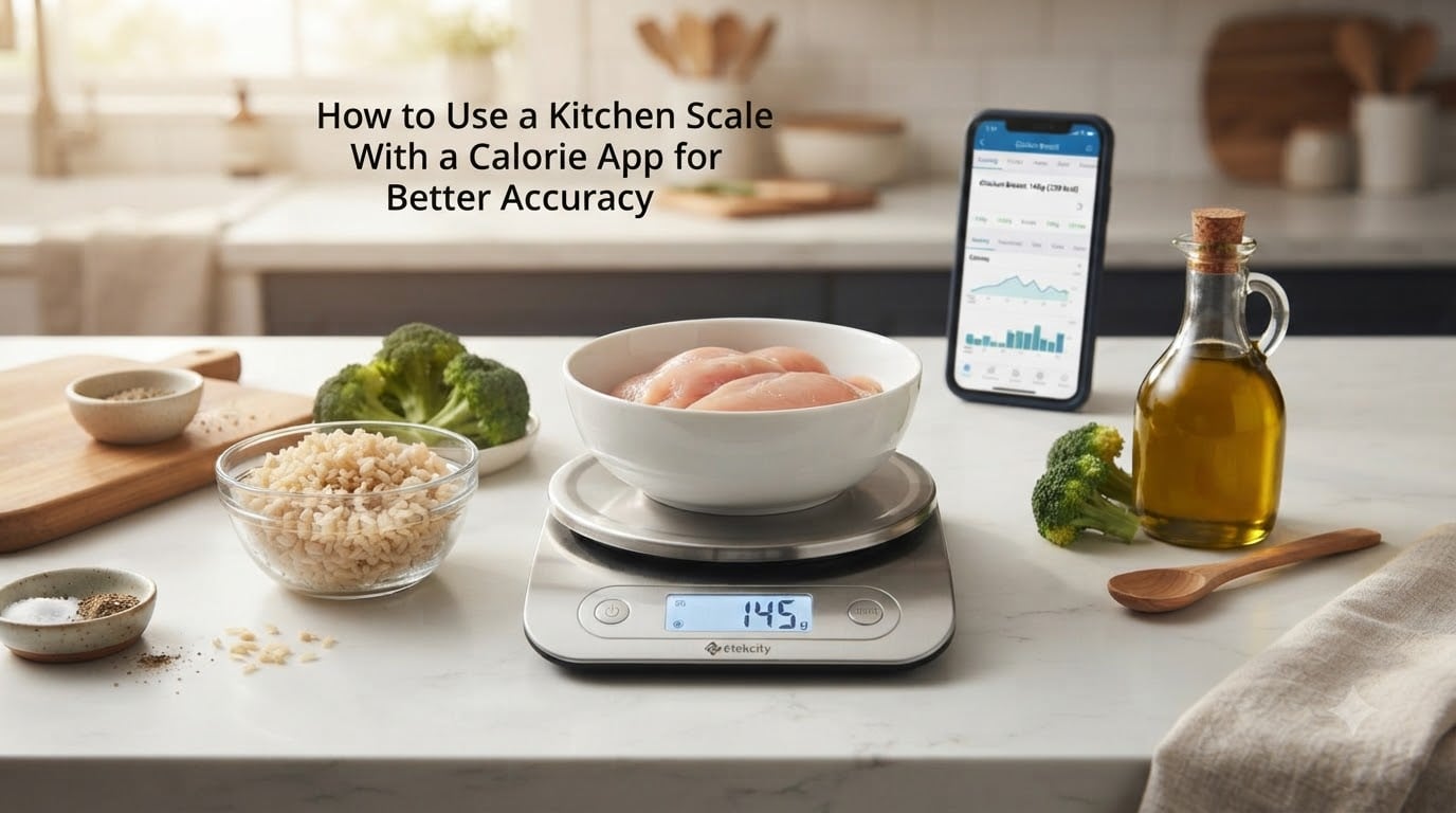 How to Use a Kitchen Scale With a Calorie App for Better Accuracy